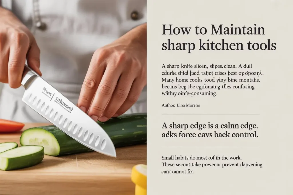 How to Maintain Sharp Kitchen Tools