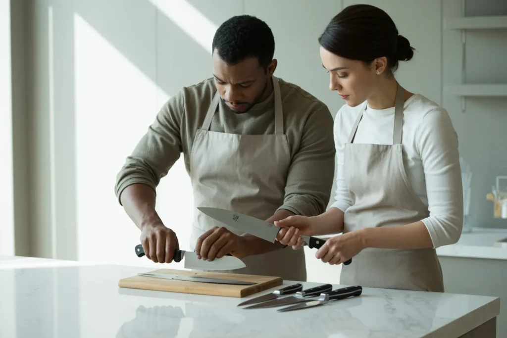 How to sharpen kitchen knives