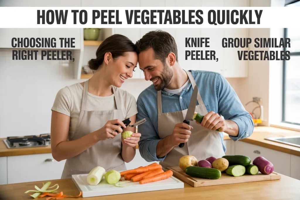 How to peel vegetables quickly