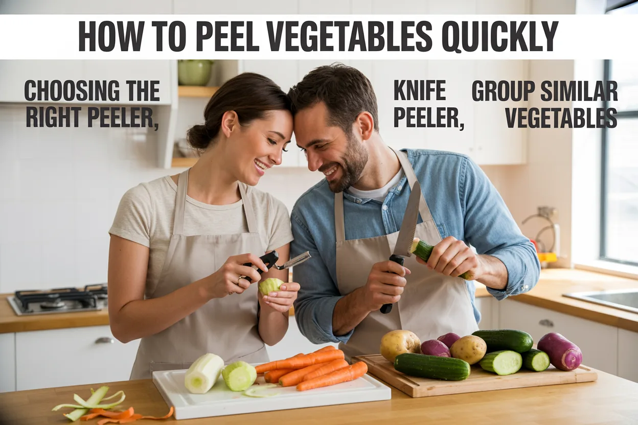 How to peel vegetables quickly