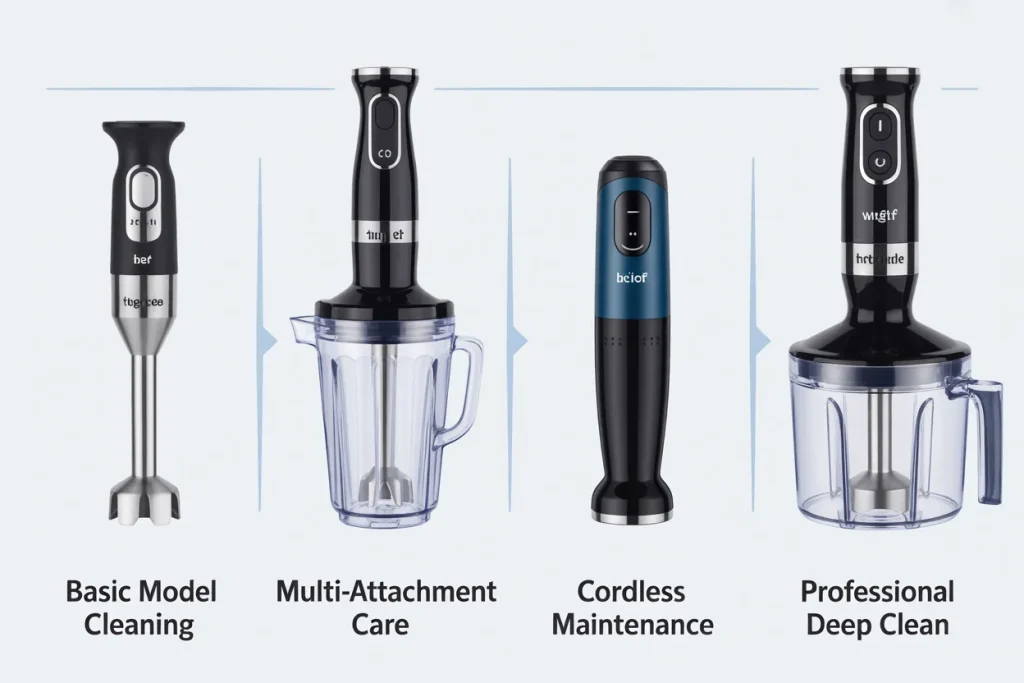 how to clean an immersion blender