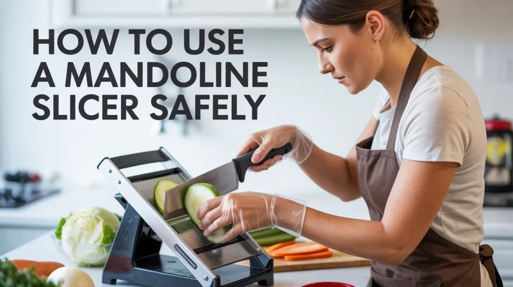 How to use a mandoline slicer safely