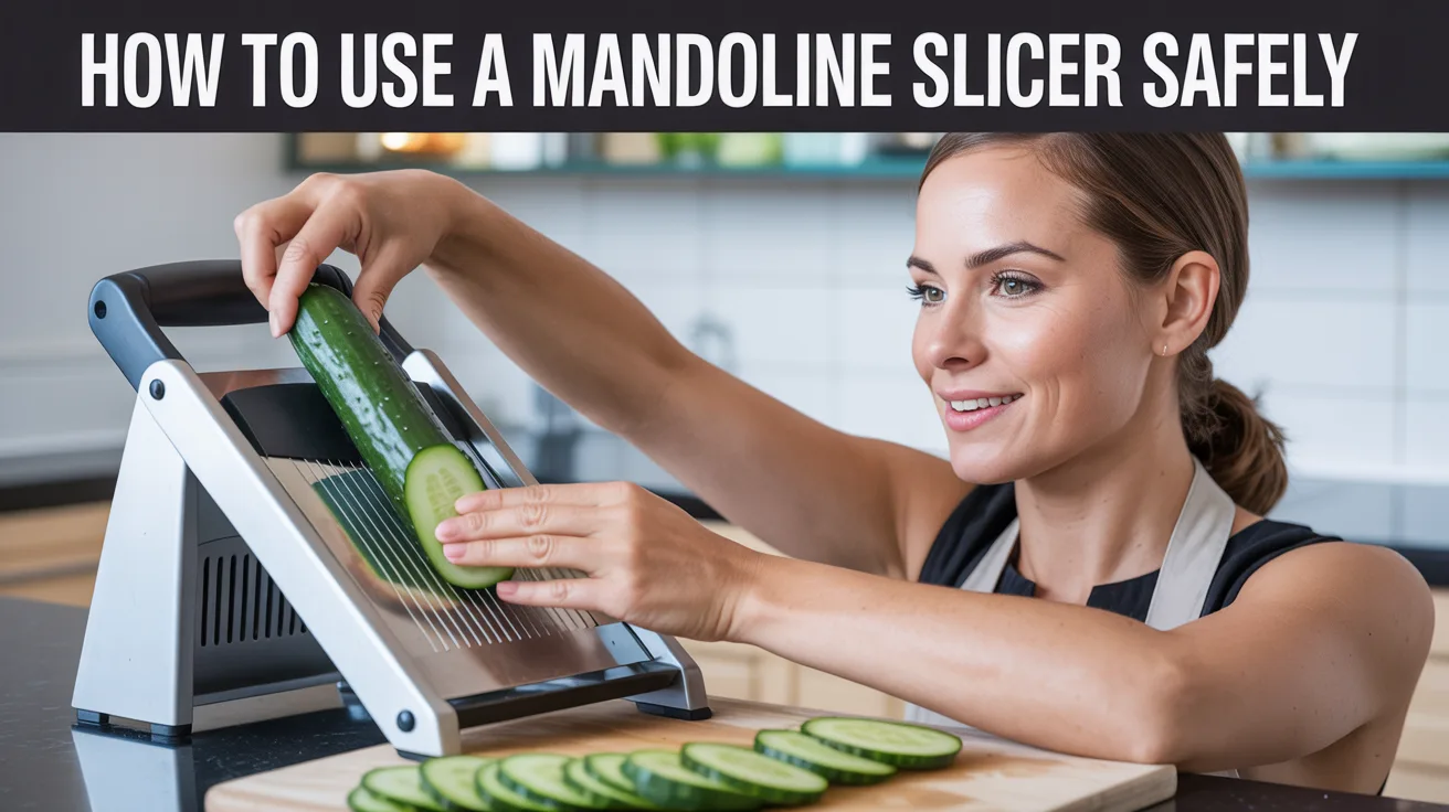 How to use a mandoline slicer safely